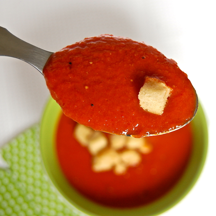 red peppers puree
