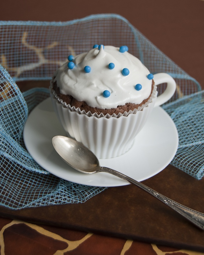 Chocolate Cupcakes with Meringue